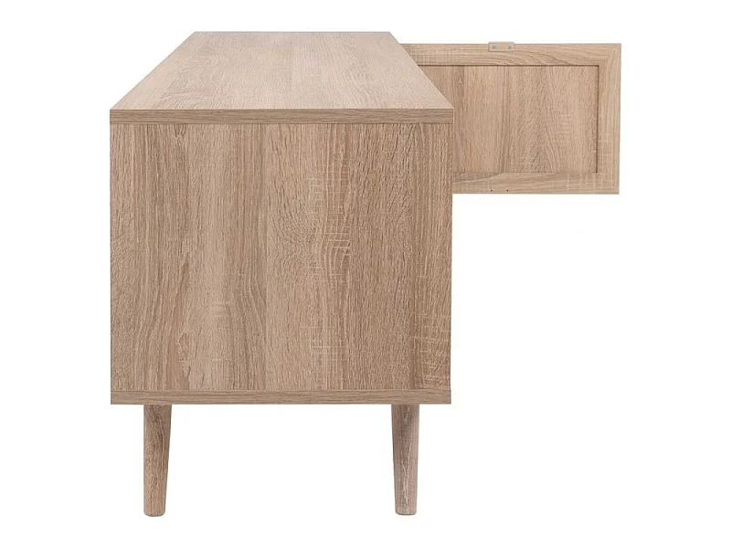 Meuble TV 2 portes L150 cm - Impression Rotin - BALI