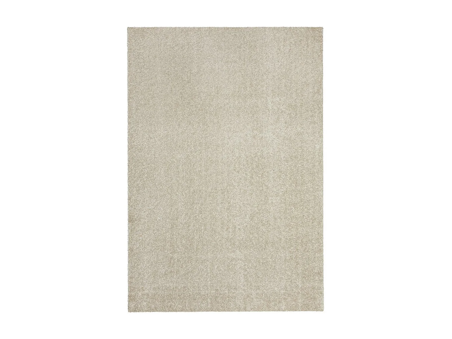 Tapis shaggy 160x230 rectangle tissé beige motif uni TAPITOP