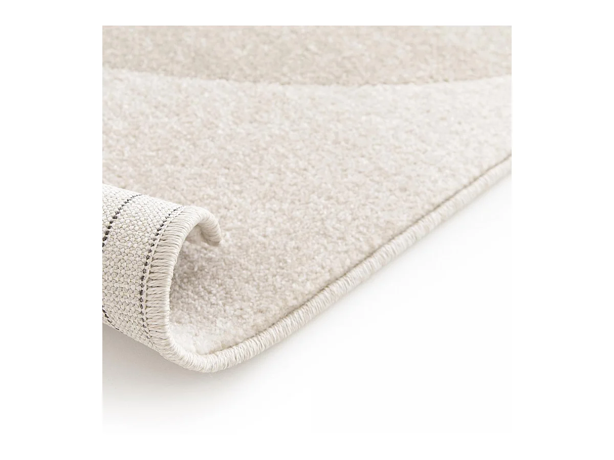 tapis chambre 120x170 tissé beige et marron rectangle motif géométrique CONTUNI