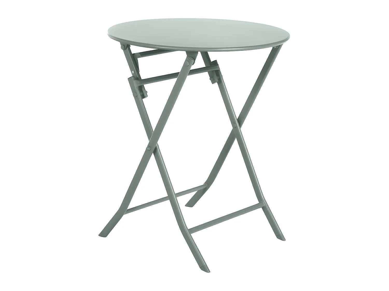 Table ronde pliante Greensboro 2p vert olive Hespéride