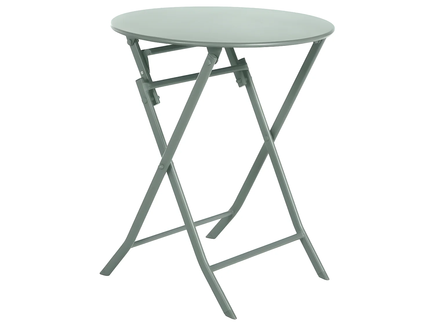 Table ronde pliante Greensboro 2p vert olive Hespéride