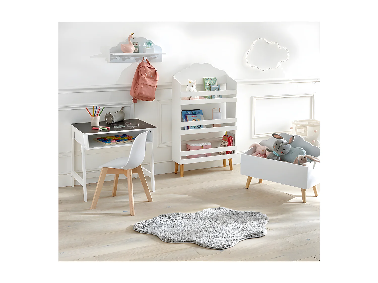 Nordic petit cadeira para crianças 56,5x31x32cm