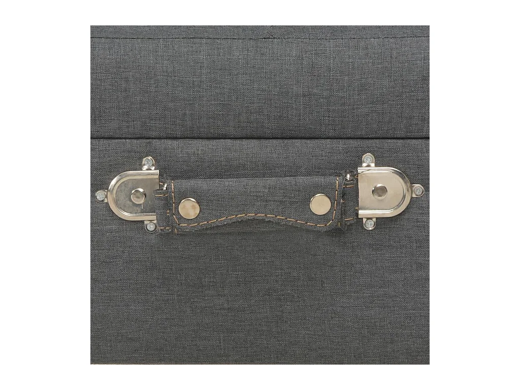 Banquette pouf tabouret meuble tissu grise 40 x 33 x 33 cm 3002158