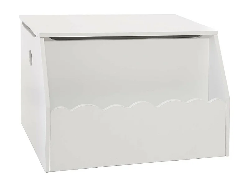 Baúl Infantil Biblioteca 1 Cajón Almacenamiento Melamina 57.8 cm Blanco