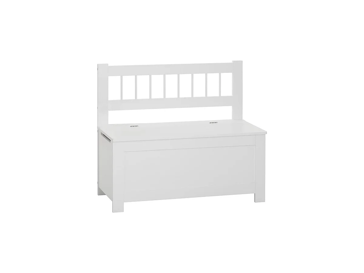 Banc de Rangement pour Enfant "Vlad" 74cm Blanc