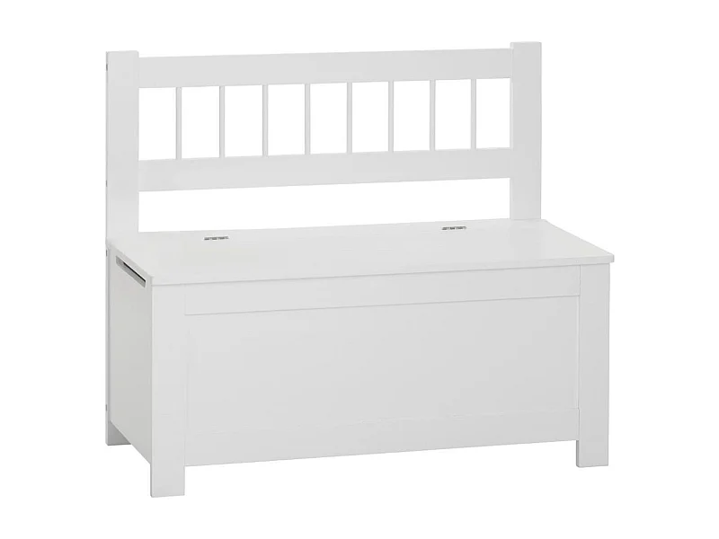 Banc de Rangement pour Enfant "Vlad" 74cm Blanc
