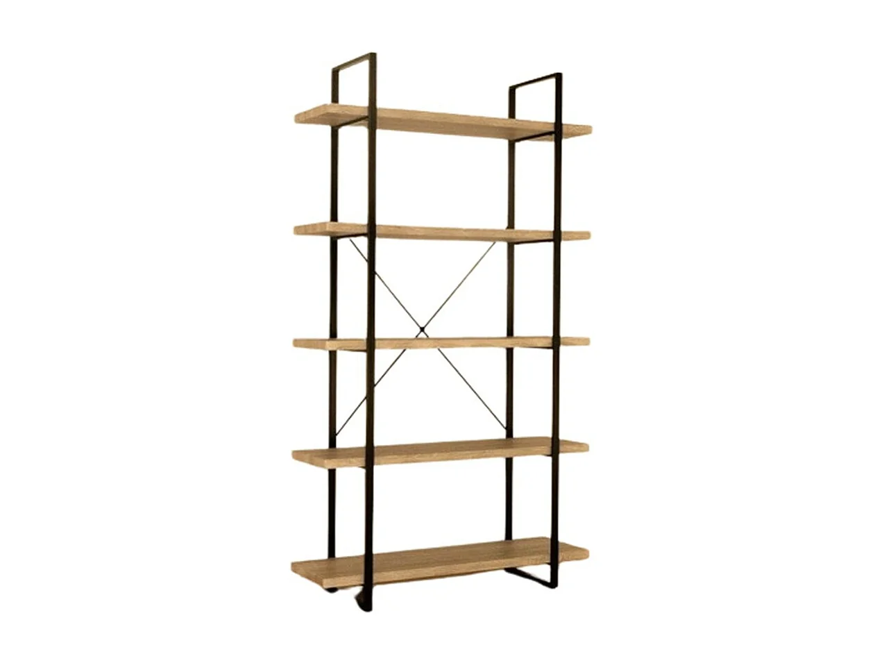 Étagère industrielle SHELVES – 5 niveaux – Bois et métal – Design loft tendance
