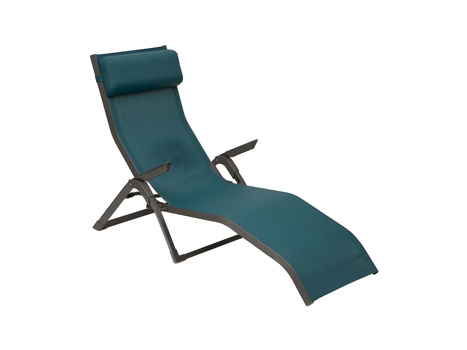 Transat 2 positions bleu canard / graphite Decima Hespéride