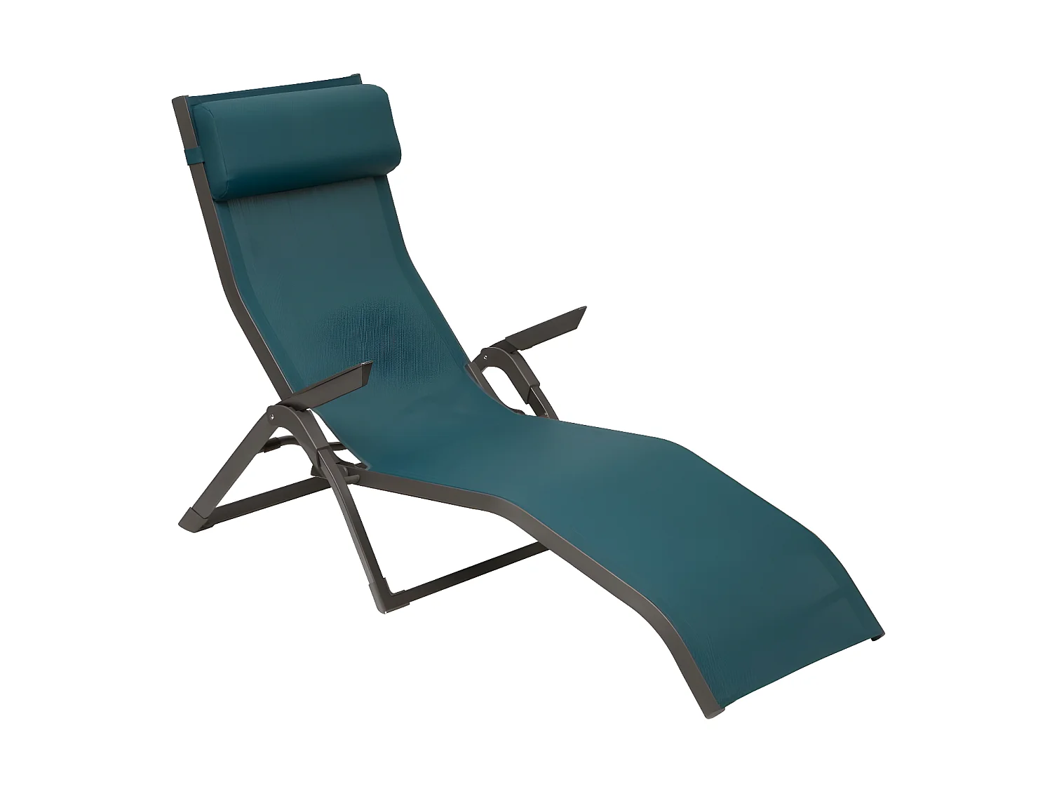 Transat 2 positions bleu canard / graphite Decima Hespéride