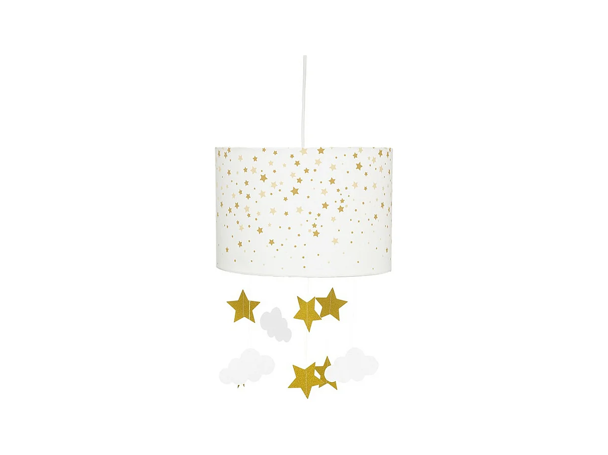 Lampe Suspension Enfant "Sibad" 30cm Blanc