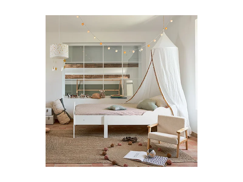 Lampe Suspension Enfant "Sibad" 30cm Blanc