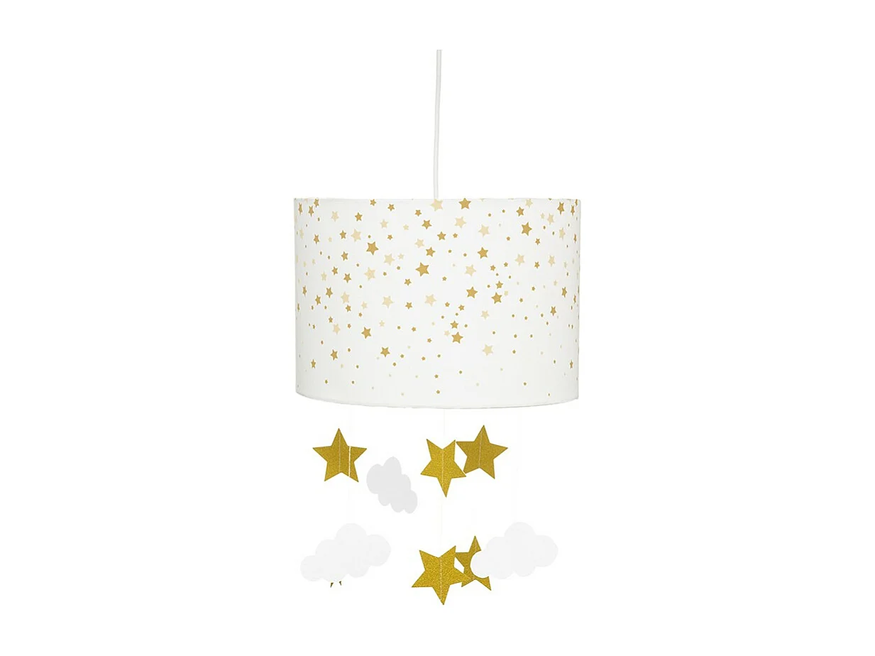 Lampe Suspension Enfant "Sibad" 30cm Blanc