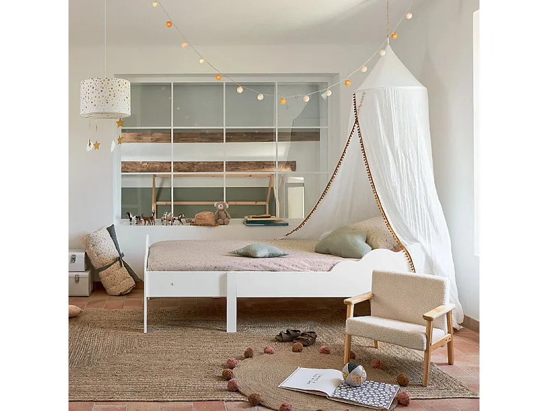 Lampe Suspension Enfant "Sibad" 30cm Blanc