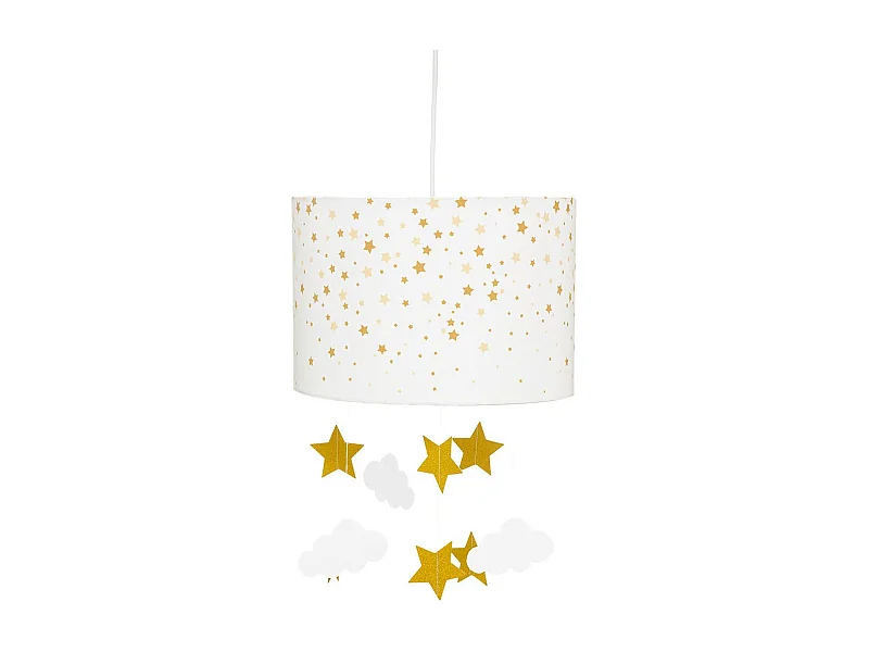 Lampe Suspension Enfant "Sibad" 30cm Blanc