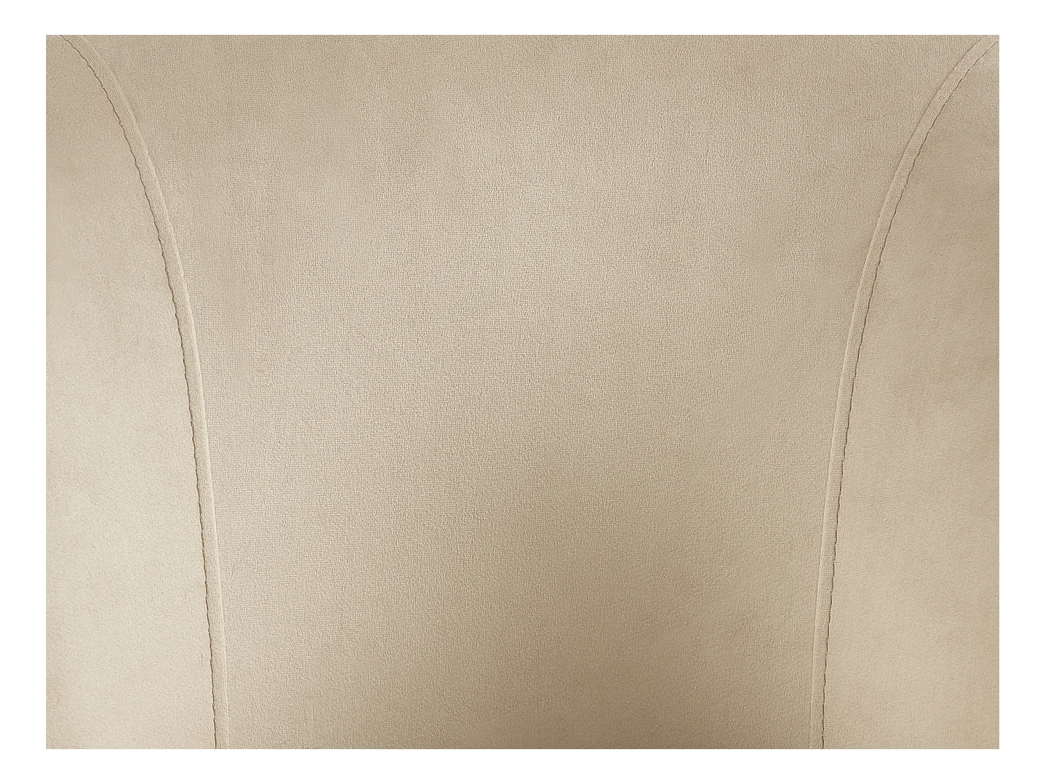 Lote de 2 taburetes de bar de terciopelo y metal negro - Beige - POLPONA