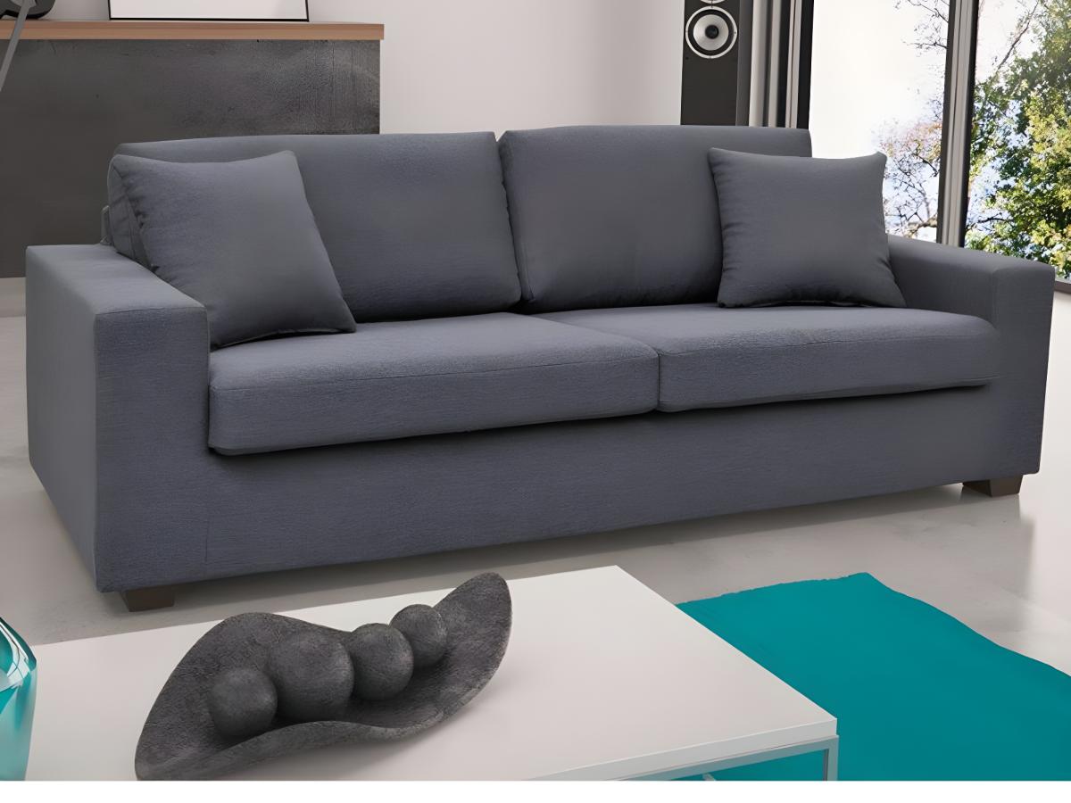 3 Sitzer Sofa Stoff Yudo Grau Gunstig Kauf Unique