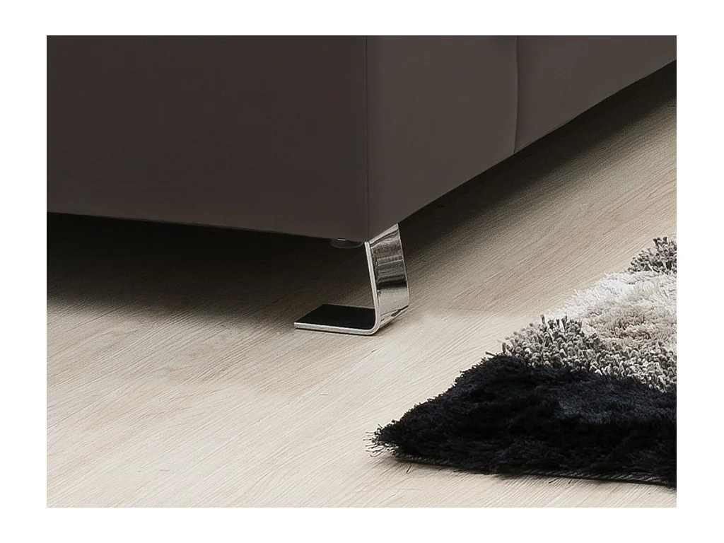 Hoekbank van leer MISHIMA - bruin - hoek rechts