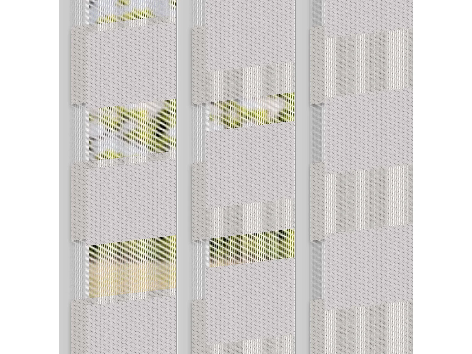 Store double gris clair 90x230 cm Klemmfix sans perçage ECD Germany