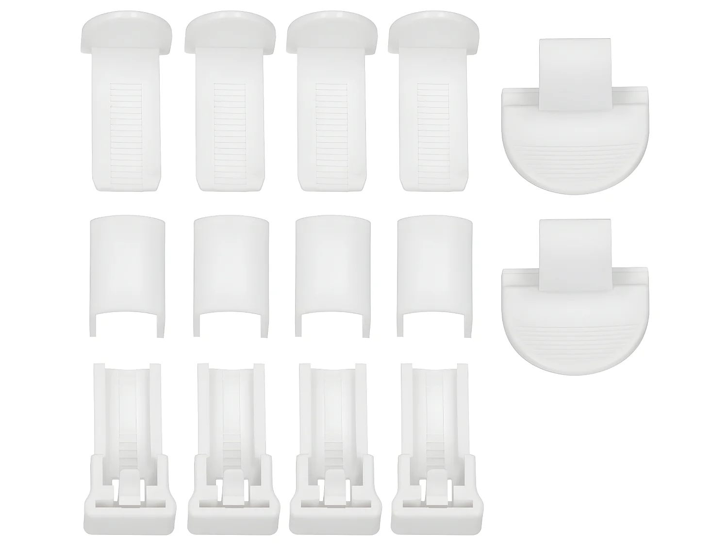 Tenda plissettata Klemmfix senza foro, 75x200 cm, nero ECD Germany