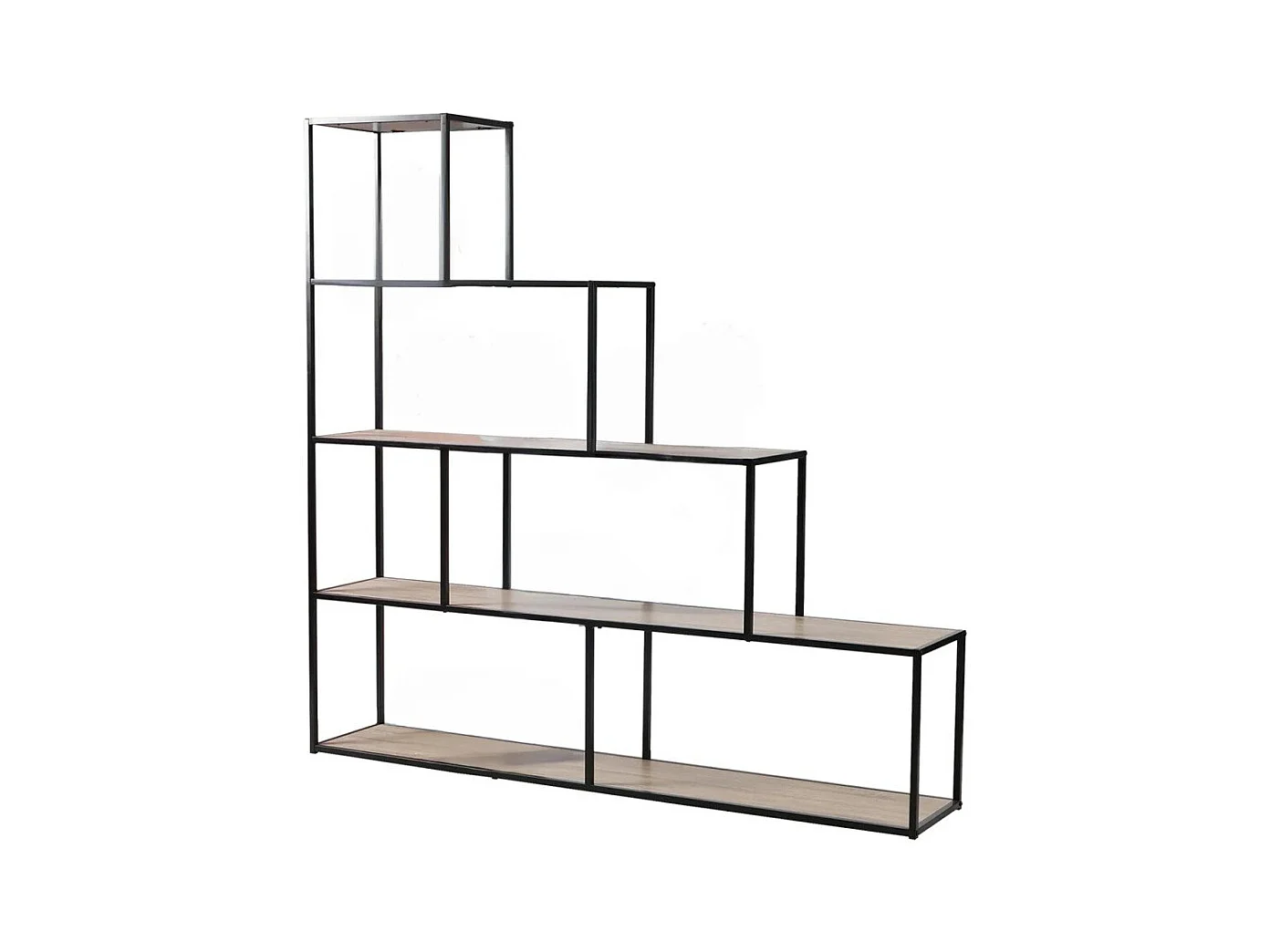 Bibliothèque 5 Niveaux Design Escalier - L160 x H157 cm - Colorado