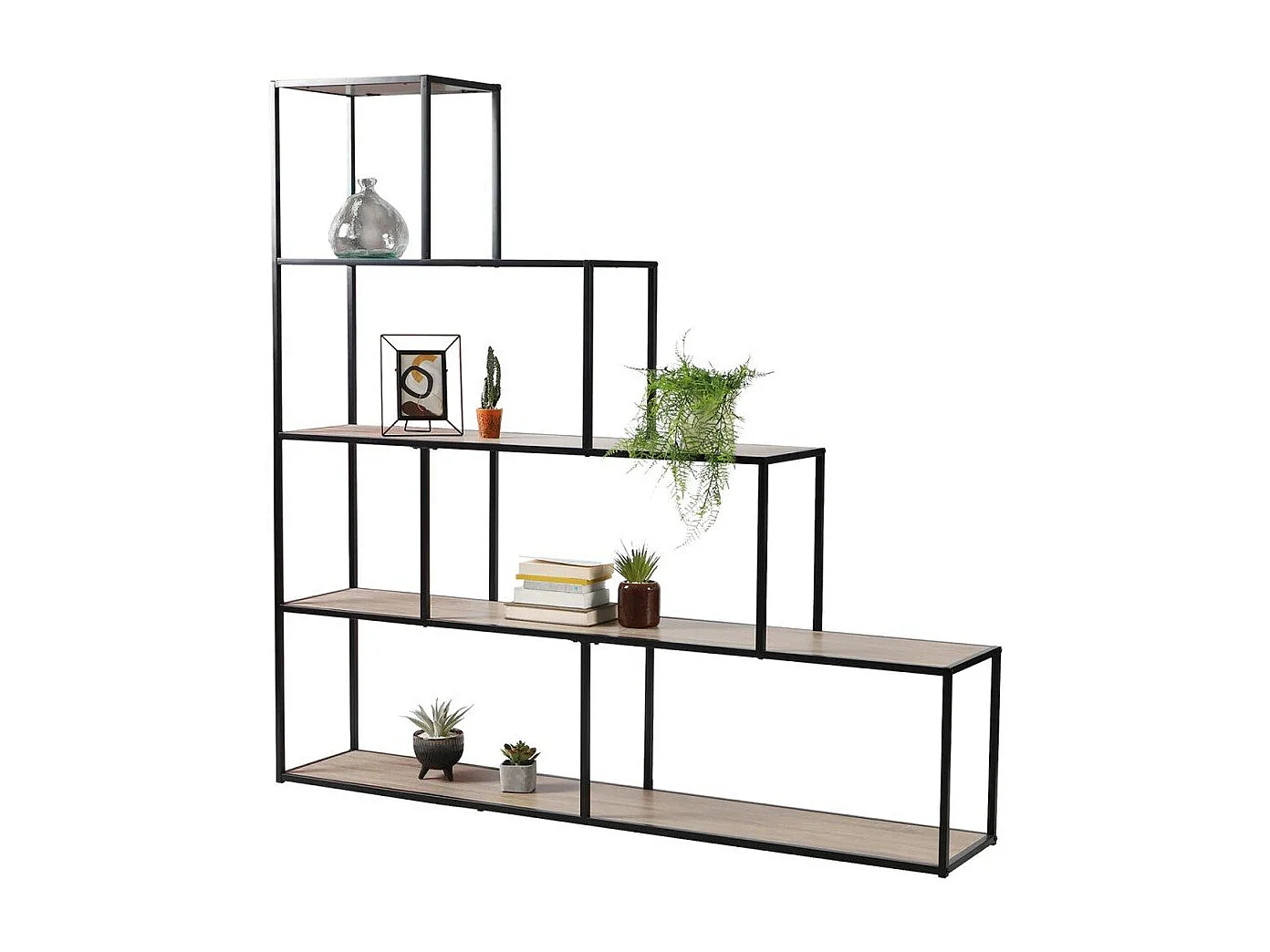 Bücherregal im Treppen-Design - L160 x H157 cm - Colorado