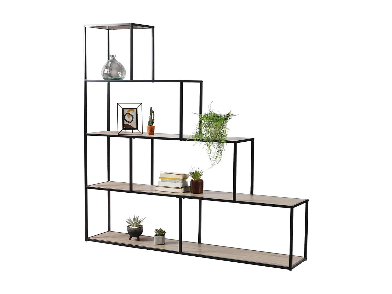 Bücherregal im Treppen-Design - L160 x H157 cm - Colorado