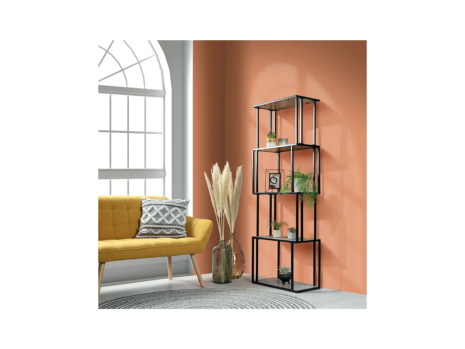 Étagère Bibliothèque Destructuré Industriel - H170 x L60 cm - Colorado