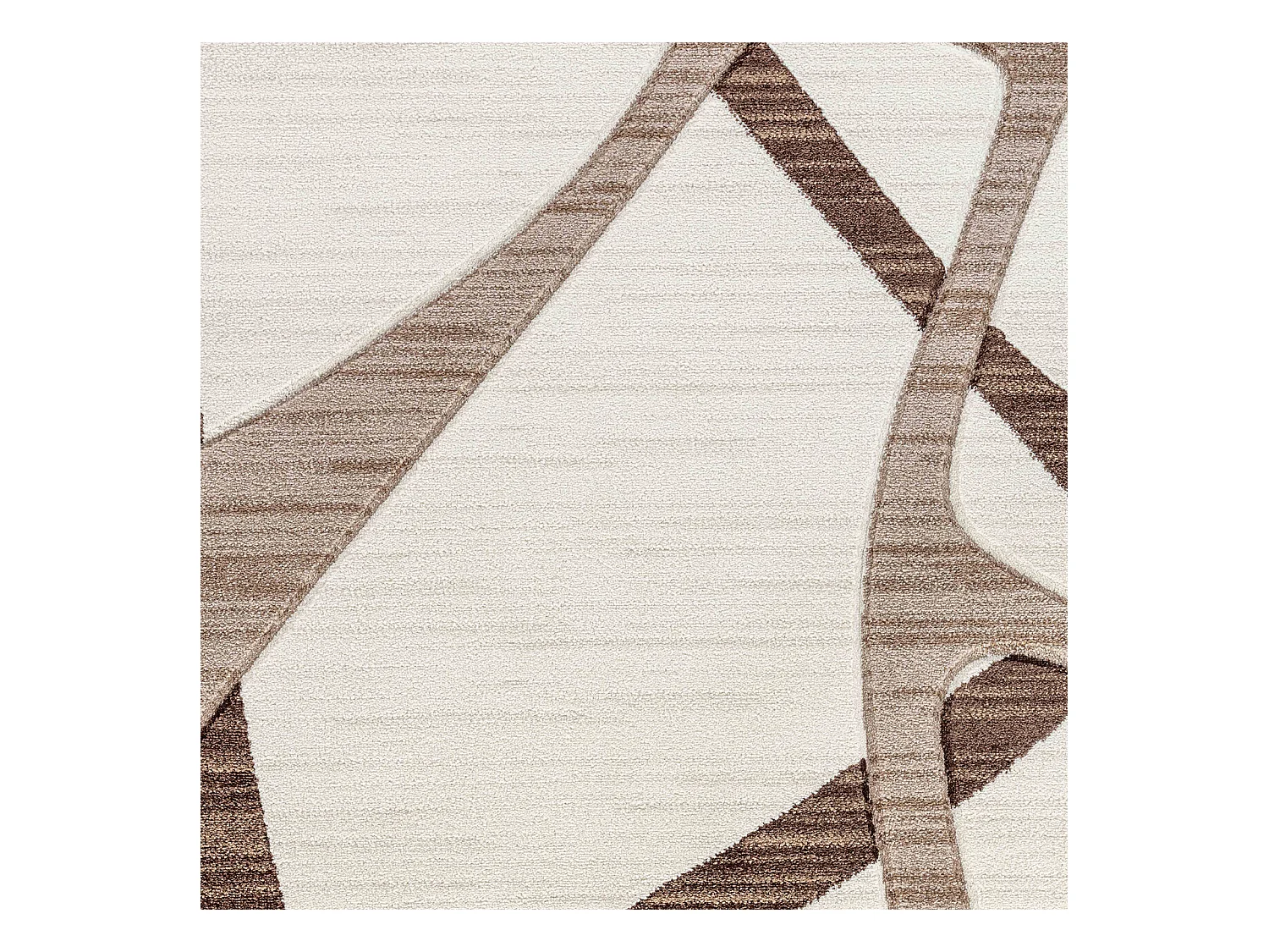 Tapijt Skandi Retro Vloerkleed YOLANDA - 120x170cm - Beige en Bruin