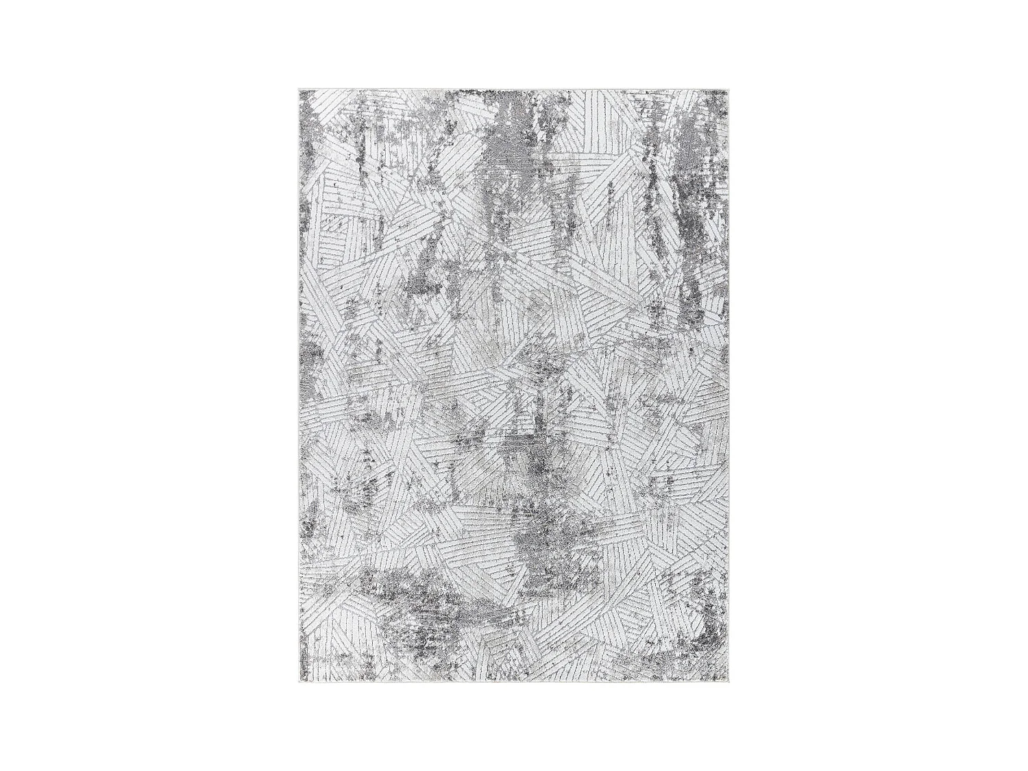 Tapis Scandinave Moderne - Blanc/Gris - 160x213cm - DELICE