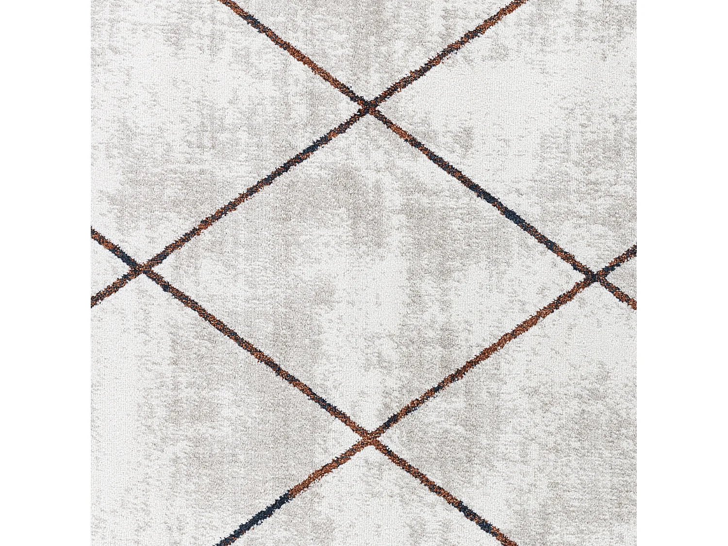 Tapis Scandinave Moderne - Gris/Orange - 200x275cm - GAIA