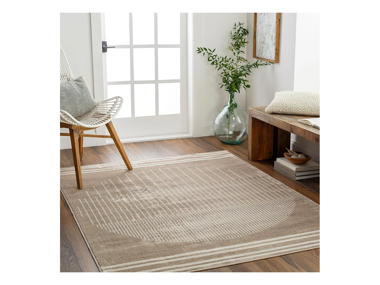 Moderner Skandinavischer Teppich - Braun/Beige - 160x215cm - ENSO