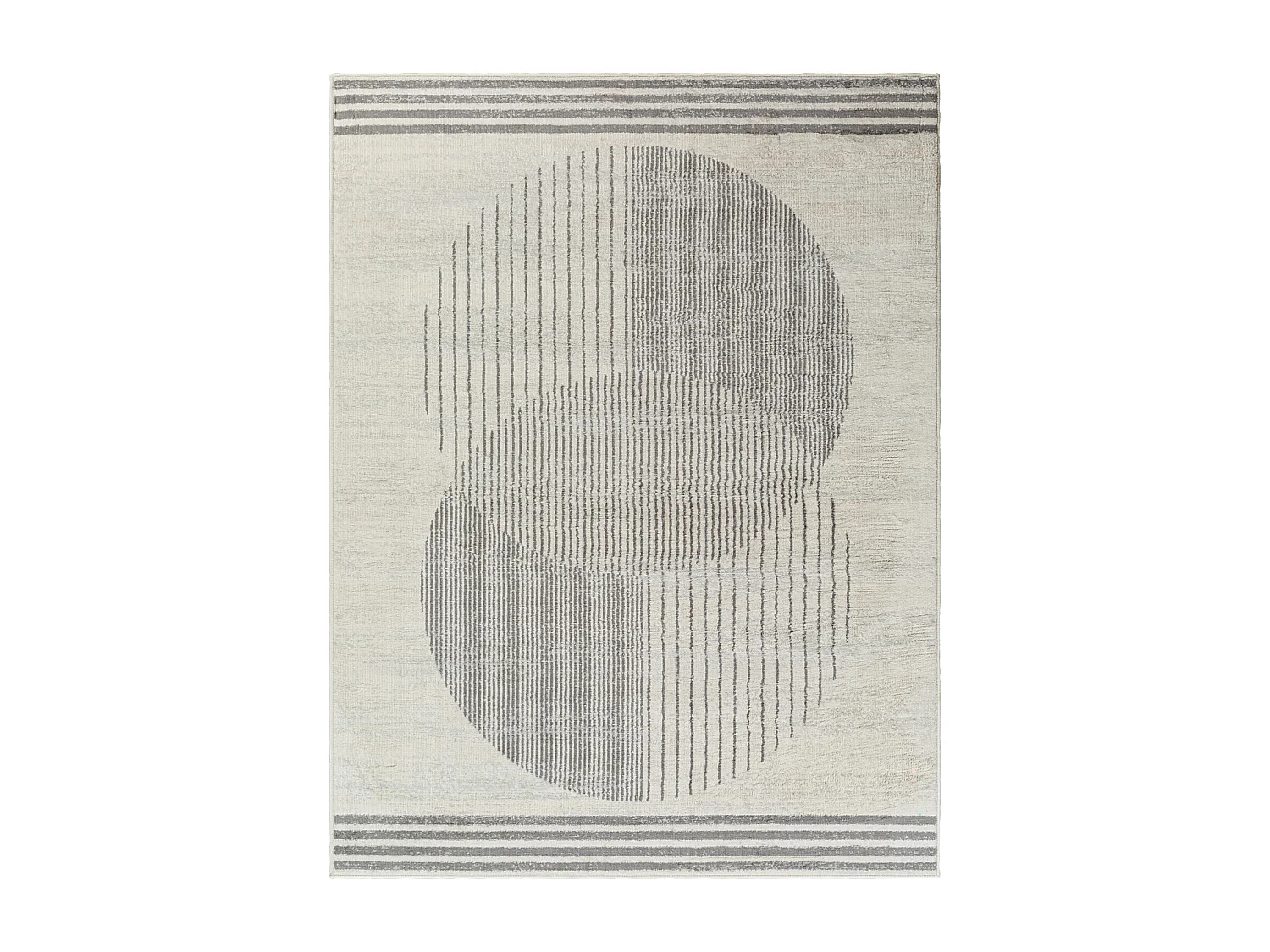 Modern Scandinavisch Tapijt - Beige/Grijs - 160x215cm - ENSO2