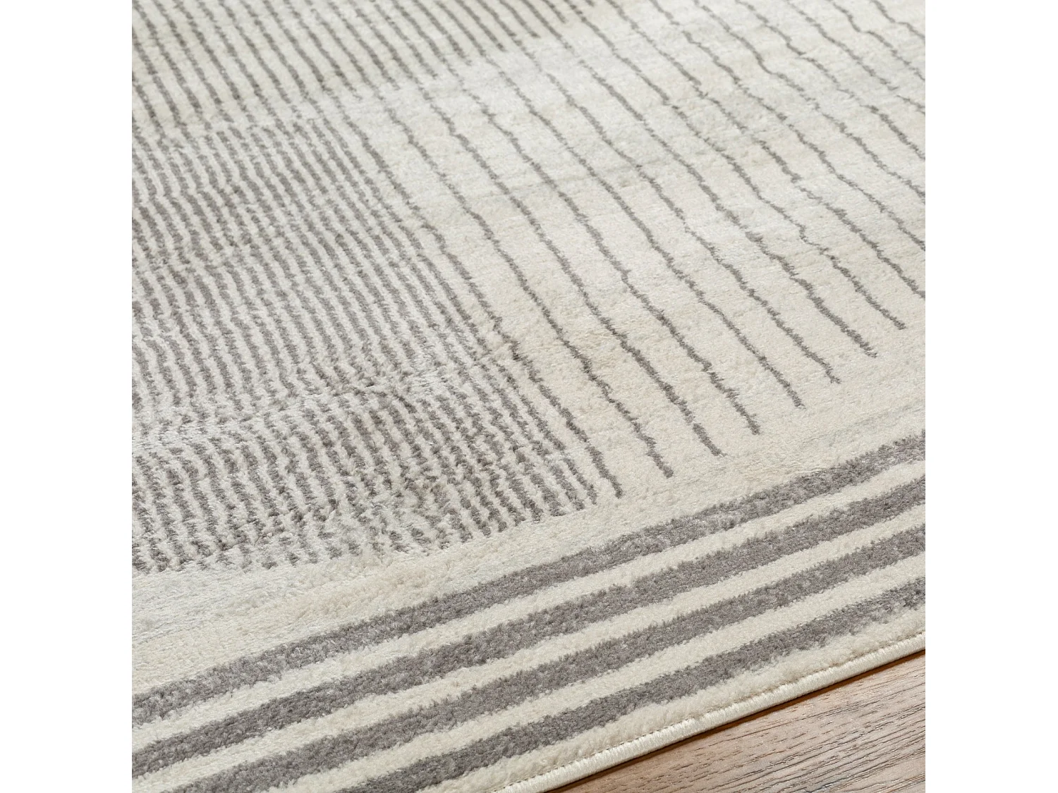 Modern Scandinavisch Tapijt - Beige/Grijs - 160x215cm - ENSO2