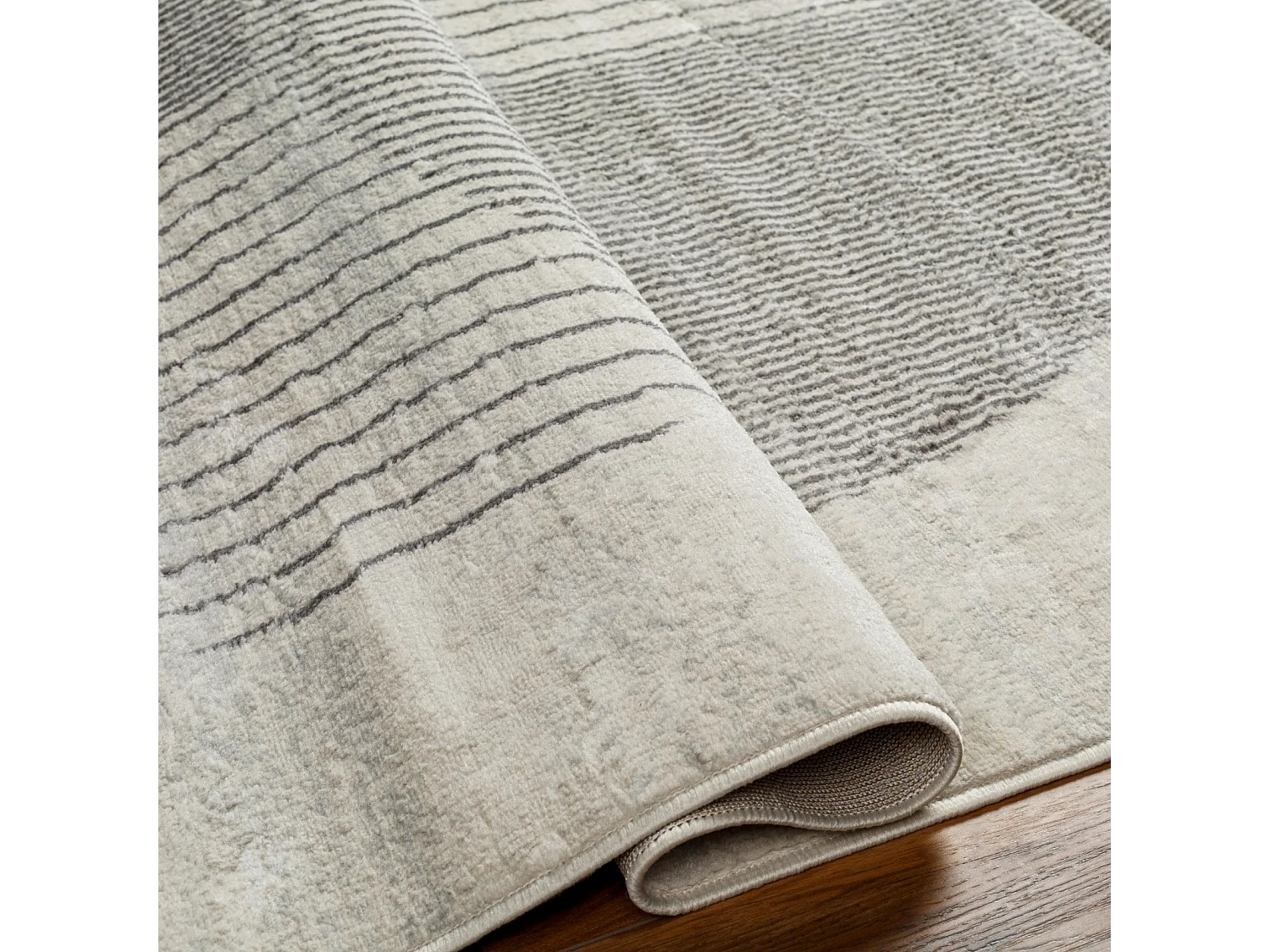 Modern Scandinavisch Tapijt - Beige/Grijs - 160x215cm - ENSO2