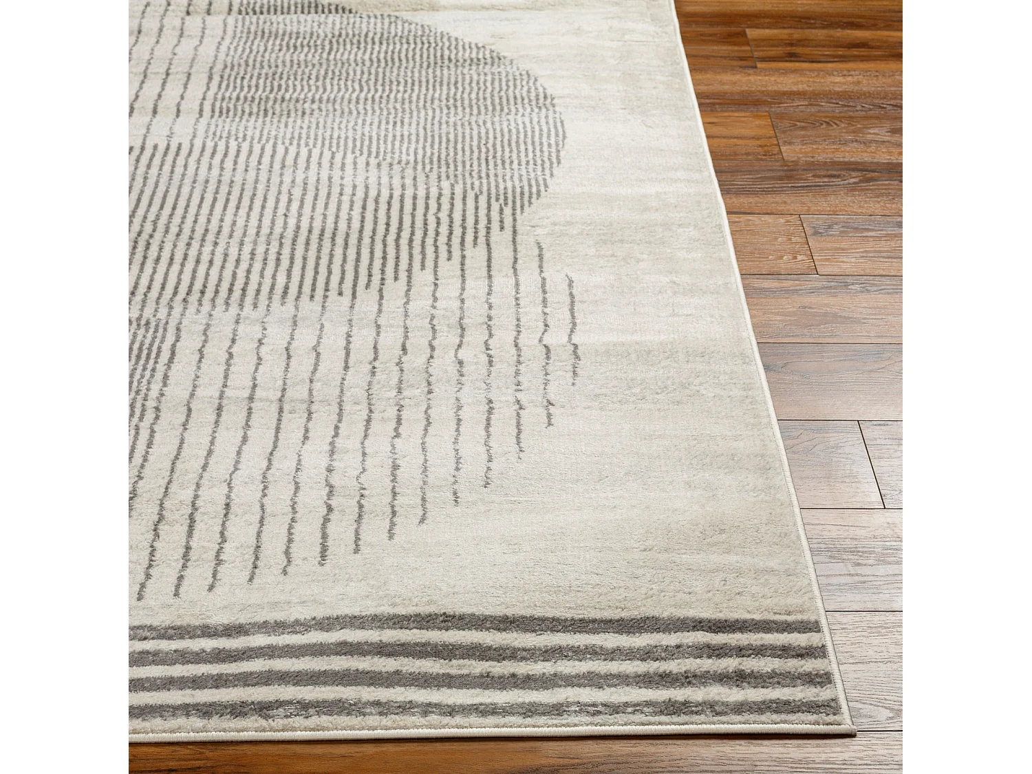 Modern Scandinavisch Tapijt - Beige/Grijs - 160x215cm - ENSO2