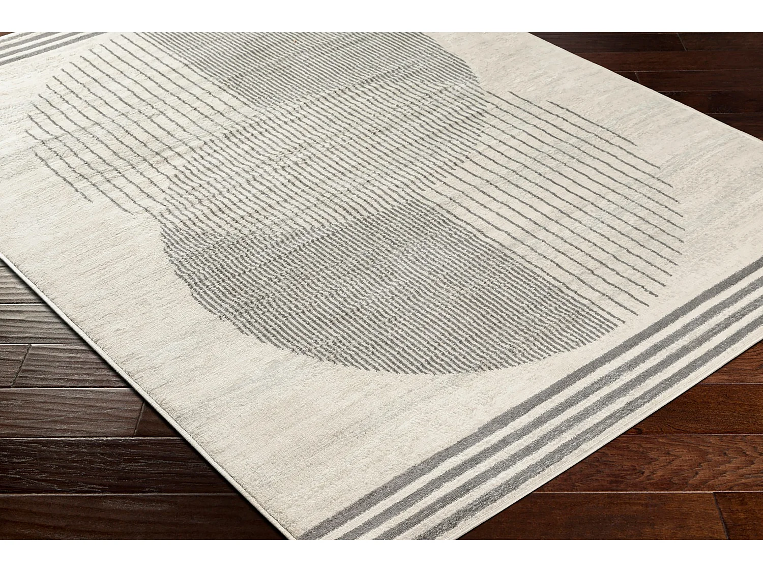 Modern Scandinavisch Tapijt - Beige/Grijs - 160x215cm - ENSO2