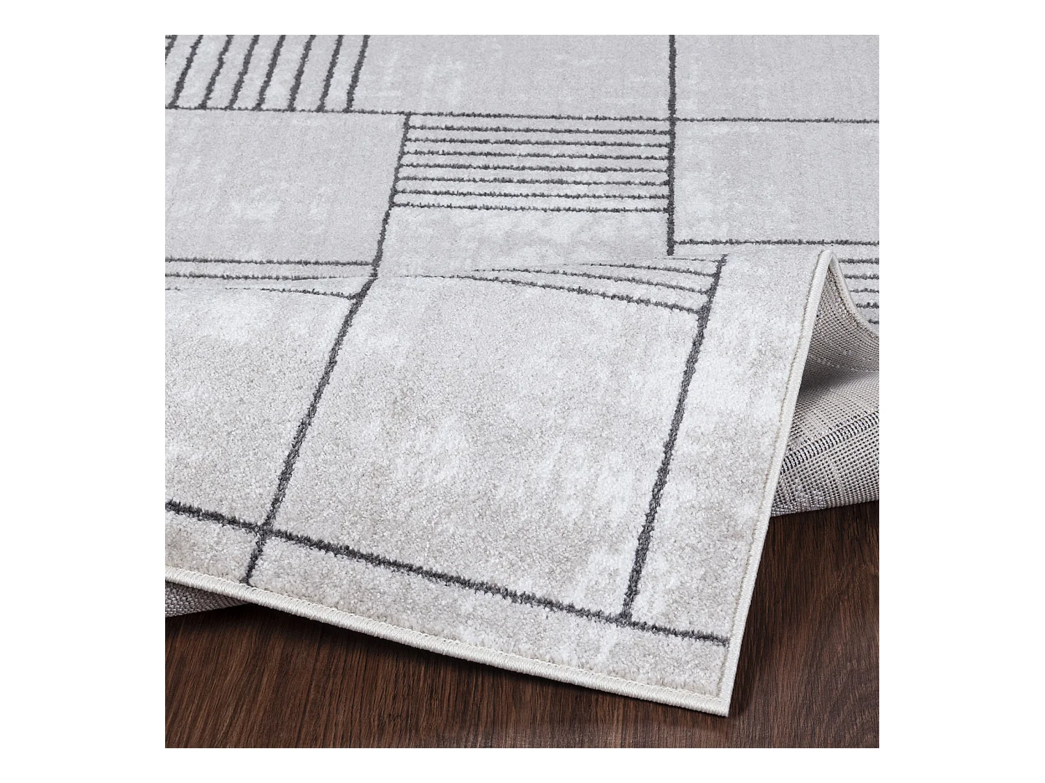 Modern Scandinavisch Tapijt - Grijs - 200x275cm - IVY