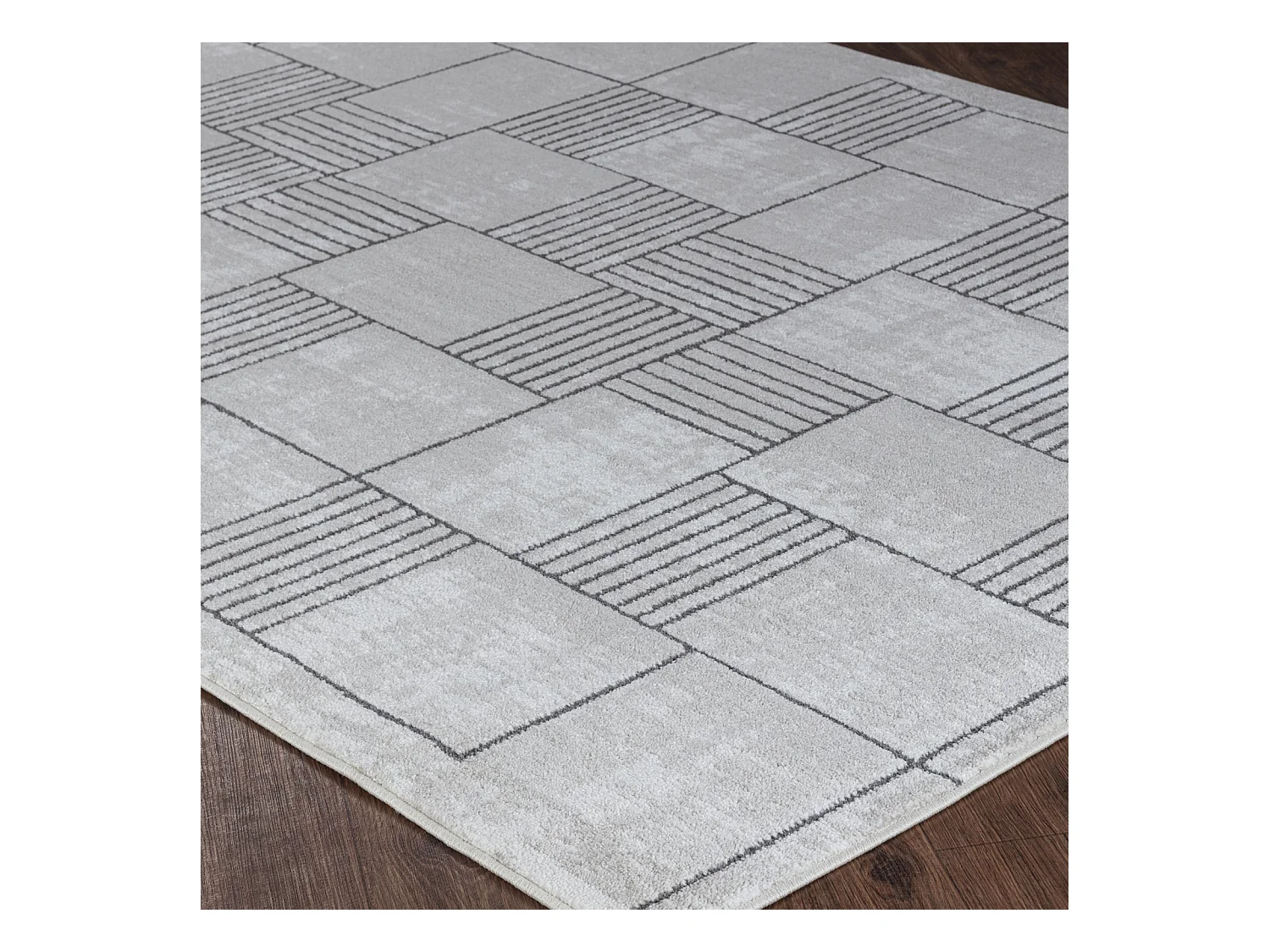 Modern Scandinavisch Tapijt - Grijs - 200x275cm - IVY