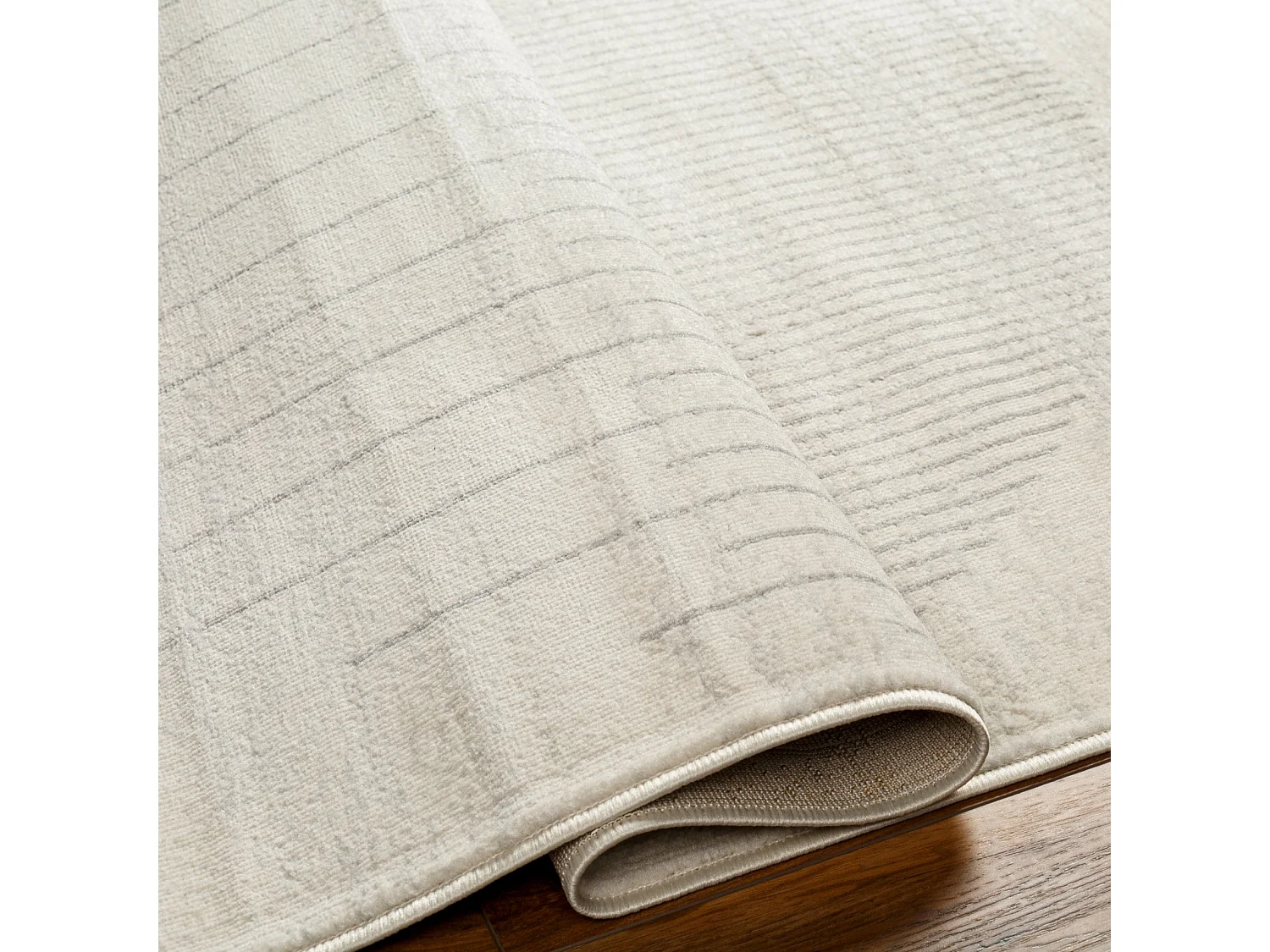 Modern Scandinavisch Tapijt - Ivoor/Grijs - 160x215cm - ENSO