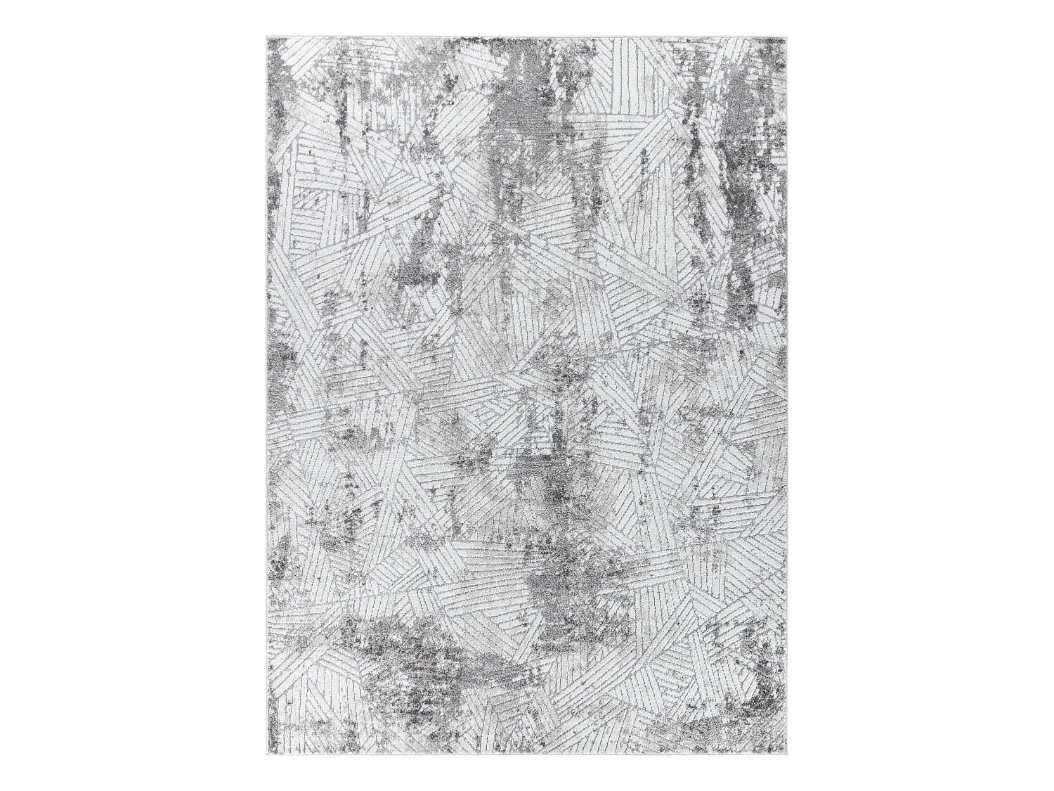 Alfombra Escandinava Moderna - Blanco/Gris - 80x150cm - DELICE