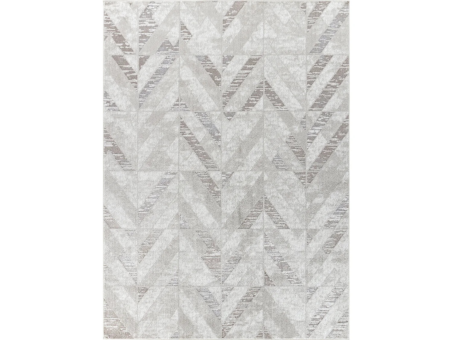 Tapis Scandinave Moderne - Blanc/Gris - 120x170cm - DIANA