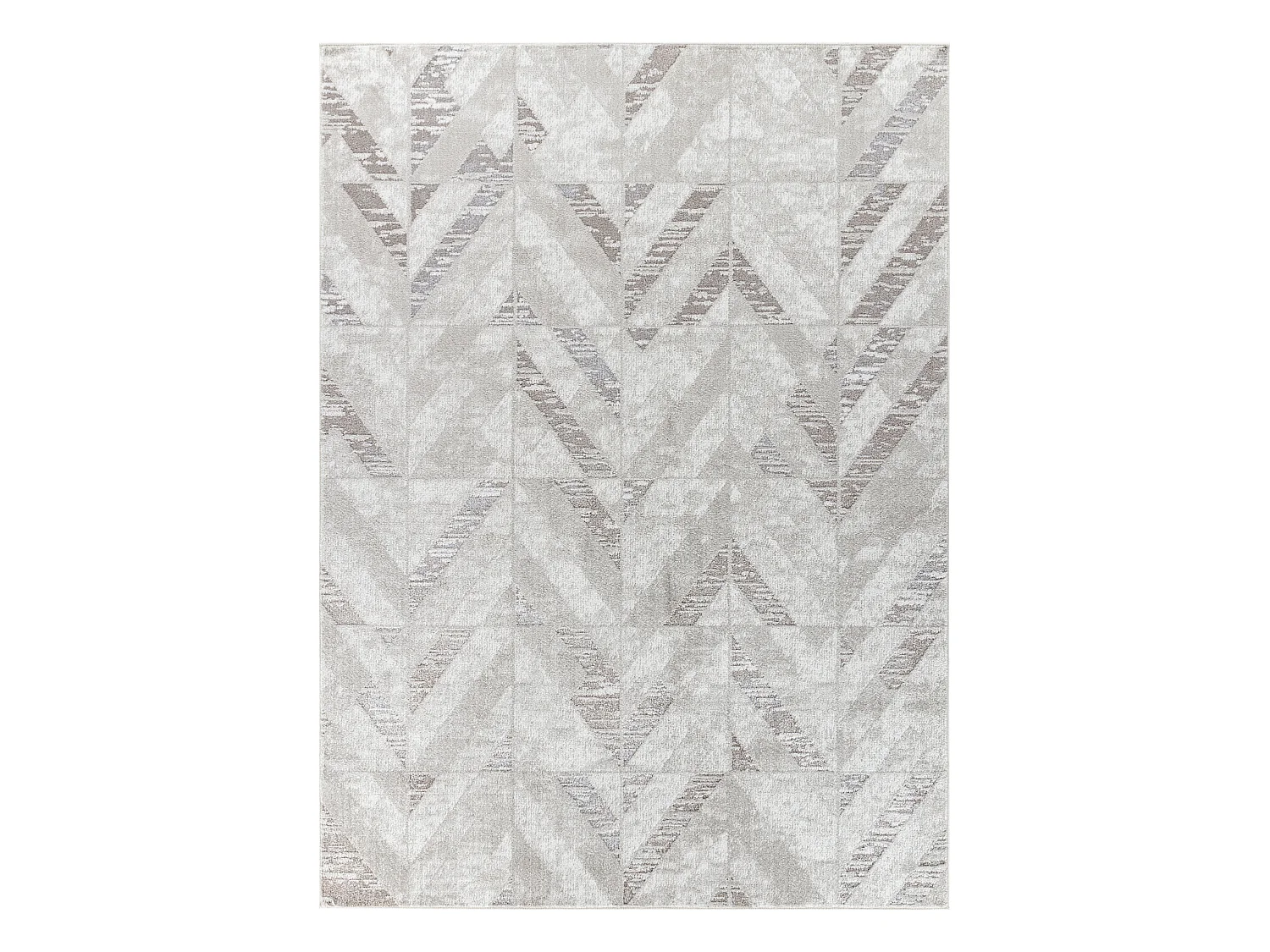Alfombra Escandinava Moderna - Blanco/Gris - 120x170cm - DIANA