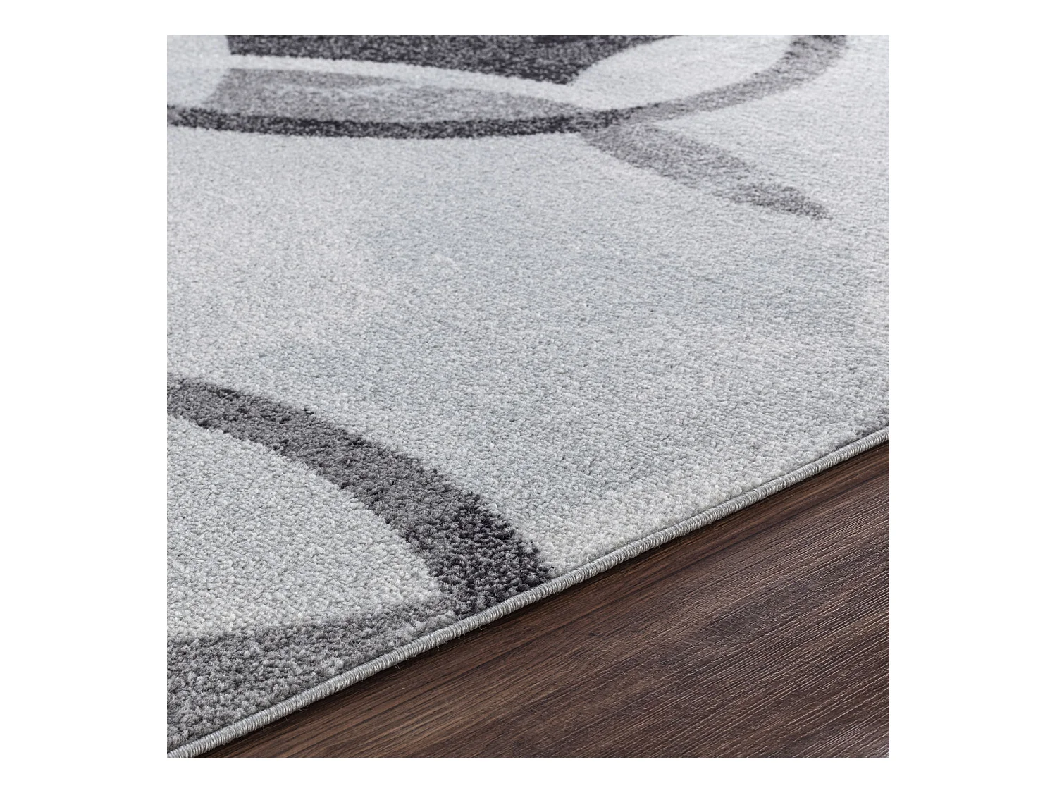Tapis Scandinave Moderne - Noir/Gris/Blanc - 160x220cm - BELLA