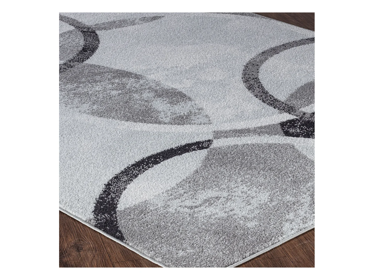 Tapis Scandinave Moderne - Noir/Gris/Blanc - 160x220cm - BELLA