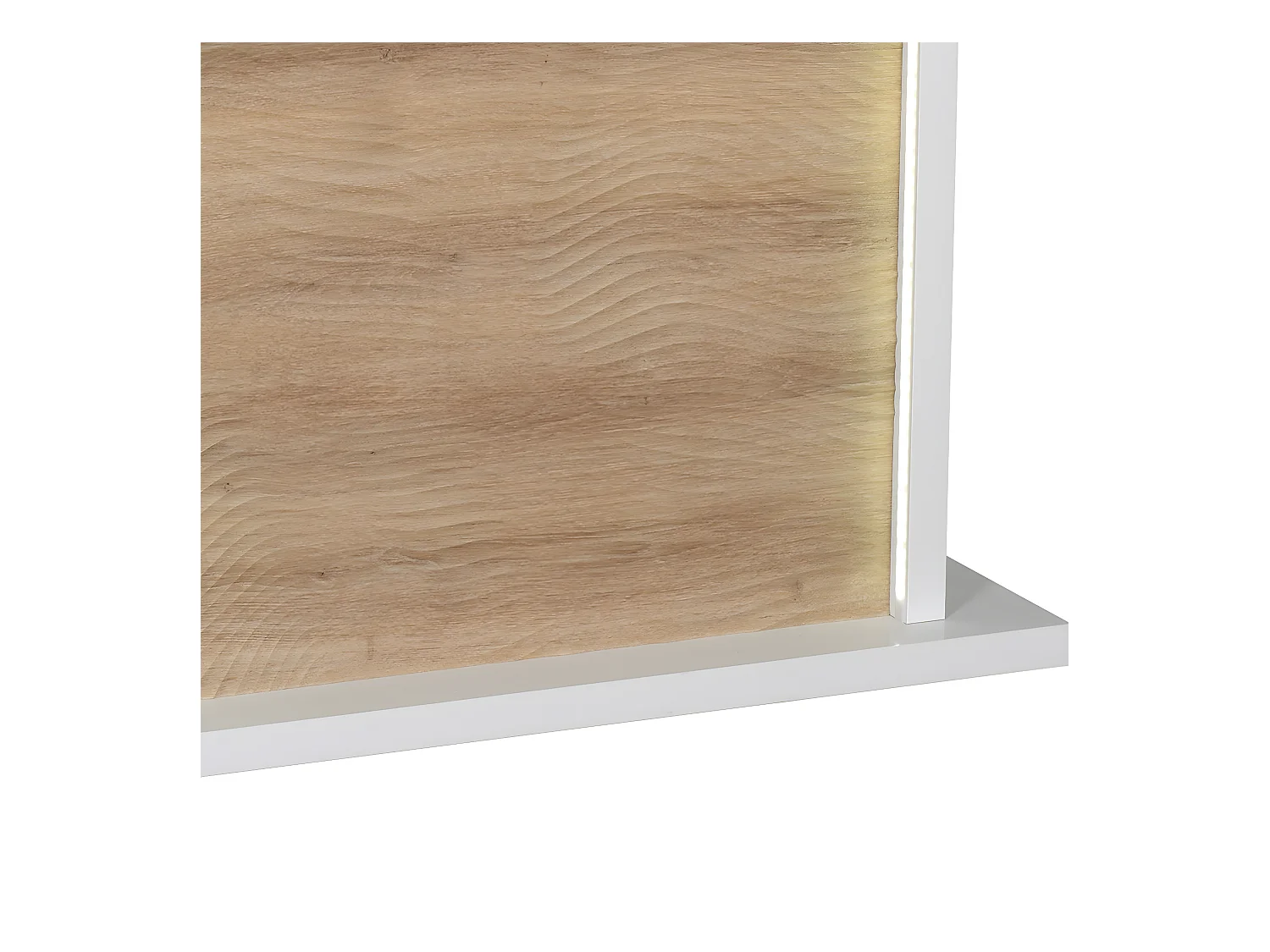 DAYTON OAK - Table Allongeable 180-225cm Effet Chêne et Leds