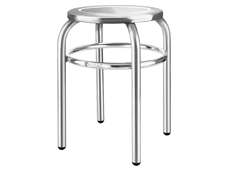 Taburete de acero inoxidable de 29 cm de diámetro en acero inoxidable 14_0003762