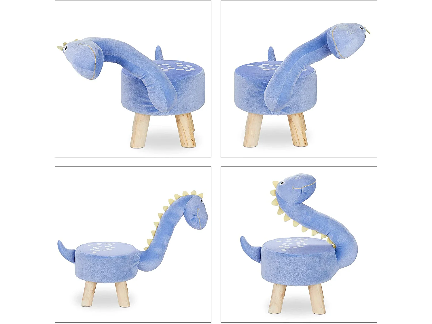 Tabouret animalier pour enfants bleue 57 x 28 x 57 cm 13_0002752