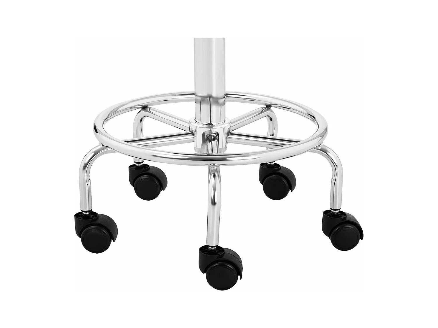 Tabouret chaise siège selle blanche 41 x 41 x 76 cm 14_0003765