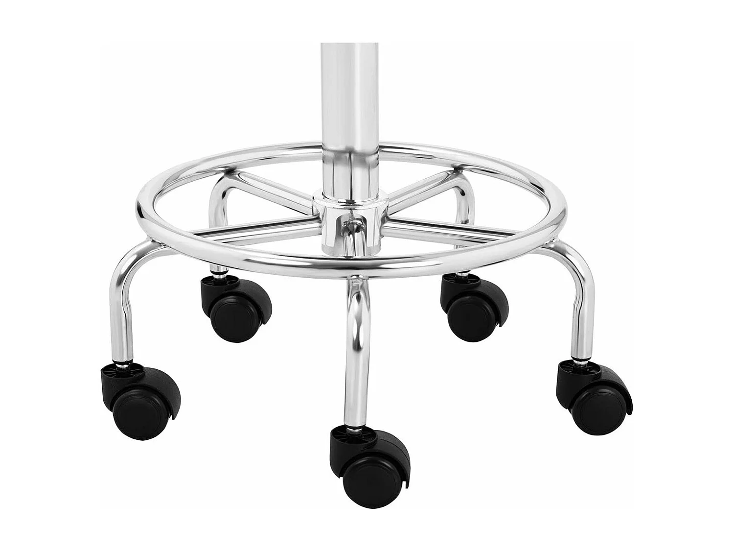 Tabouret chaise siège selle blanche 41 x 41 x 76 cm 14_0003765