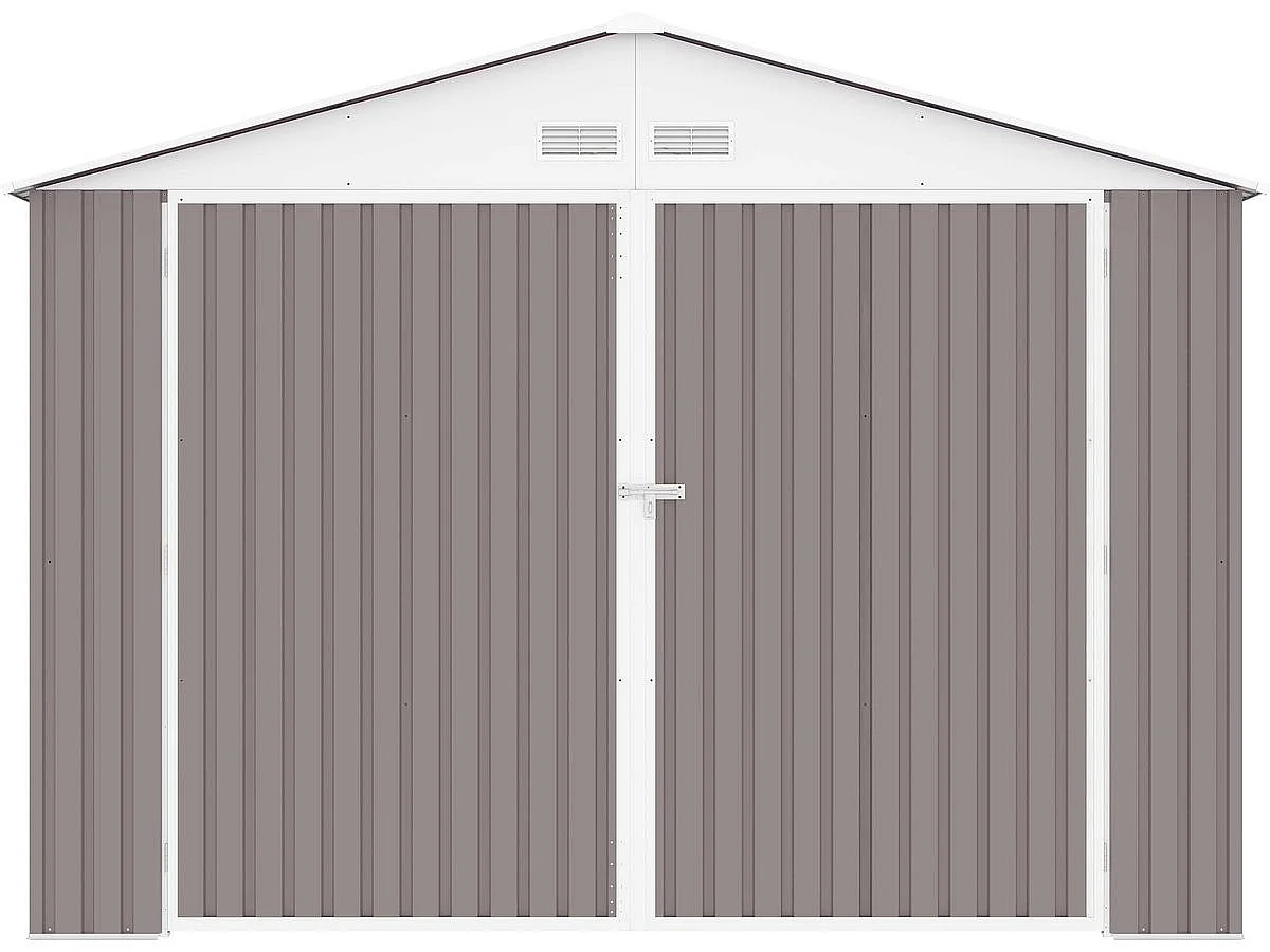 Garage métal "Nevada" avec porte battante - 15,36 m²